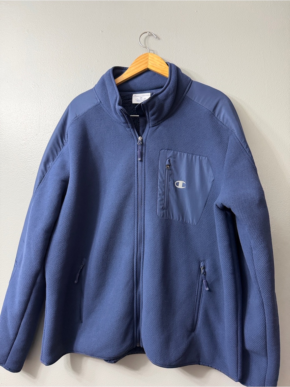 Champion Men's Navy Full-Zip Performance Fleece Jacket 2x